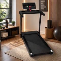 Black Home Fitness Treadmill – 1.0HP Motor