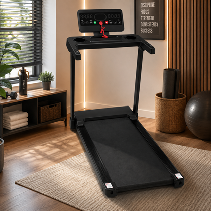 Black Home Fitness Treadmill – 1.0HP Motor