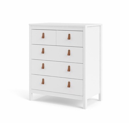 Madrid Chest 3&2 Drawers White Depth 48cm