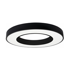 LED Ceiling Light Round Shape Black Body 4K