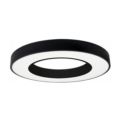 LED Ceiling Light Round Shape Black Body 4K