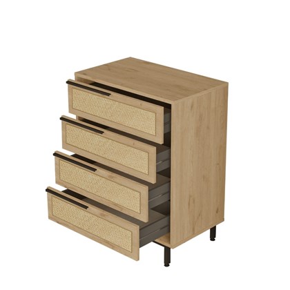 Chest of Drawers Rattan Print