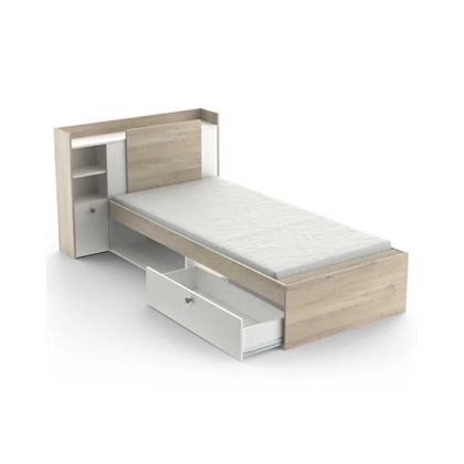 Single Bed Frame – Oak & White