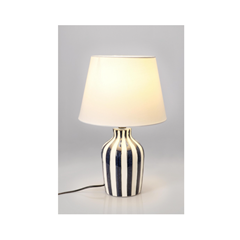 Falyn Lines Table Lamp- Blue