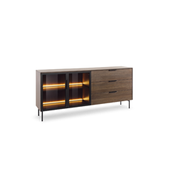 Chest of Drawers 181 2D3s + LED – Dunin Oak