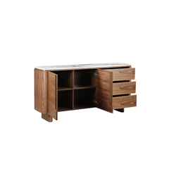 Sideboard - Ceramic Marble Top and Walnut