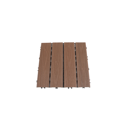 Outdoor WPC Tiles 30x30x2.1 cm – Rosewood