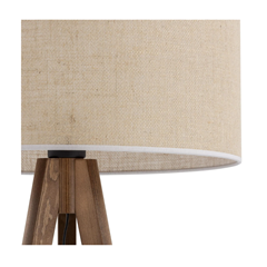 Floor Lamp Grand Walnut With Jute