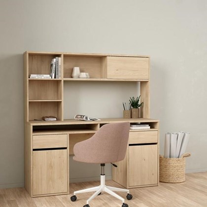 Function Plus Desk with hutch