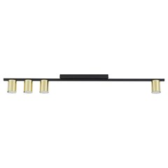 Logan Black & gold Ceiling Lamp 4 Panels