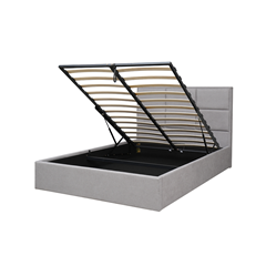 Upholstery Bed with Gas Lift 140x200 - Light Grey