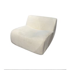 White Modular Single Seat Armless