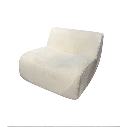 White Modular Single Seat Armless