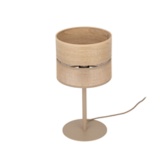 Dorma Wood Jute Bedside Lamp – Light Wood & Jute