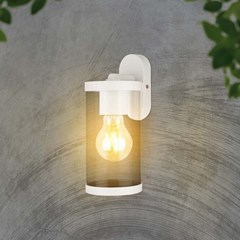 E27 Wall Lamp Holder Clear Pc White Body