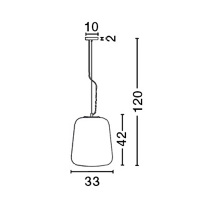 Pendant Light Gradient Smoke Glass E270