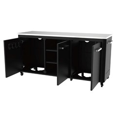Outdoor Kitchen 180 With Stainless Steel Table Top