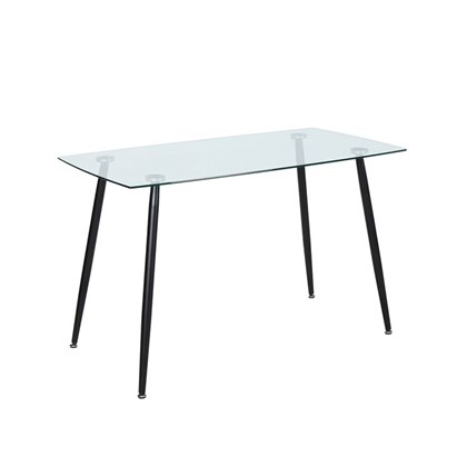 Rectangular Dining Glass Table - Black