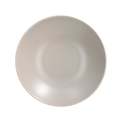 Deep Plate 22 Cm Tortora Gray Porcelain Stoneware