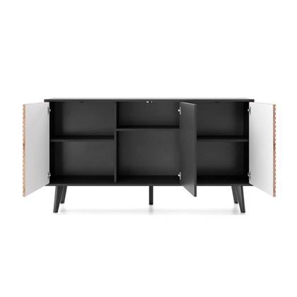 Sideboard 3 Doors – Black & Oak