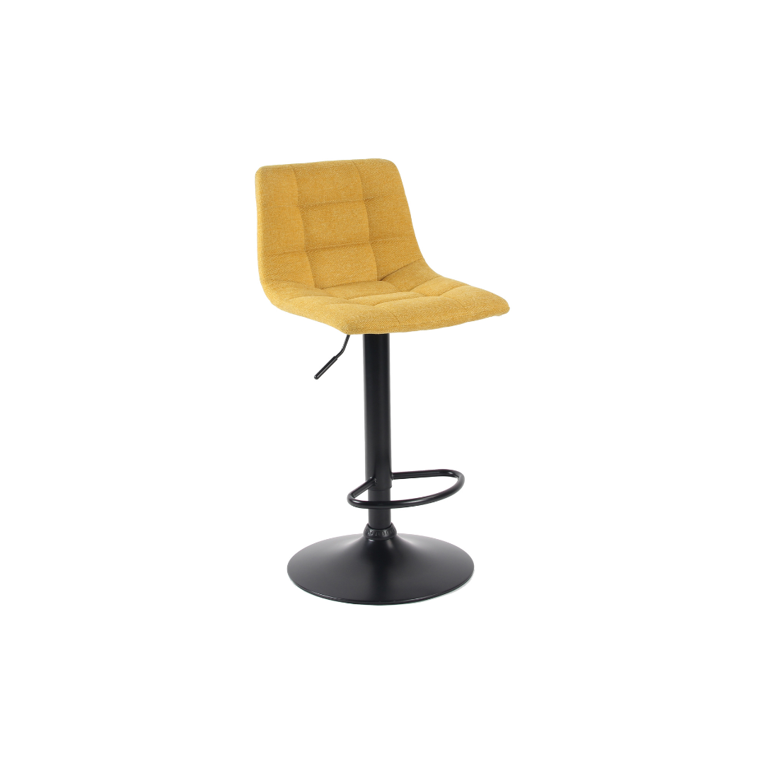 Barstool Fabric Mustard & Black