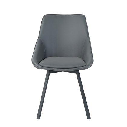 Dining Chair PU - Dark Grey