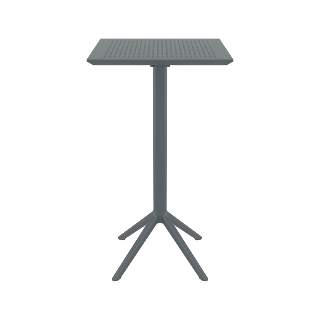 Table Folding Bar High  60x60cm - Dark Grey