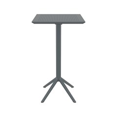 Table Folding Bar High  60x60cm - Dark Grey