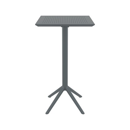 Table Folding Bar High  60x60cm - Dark Grey
