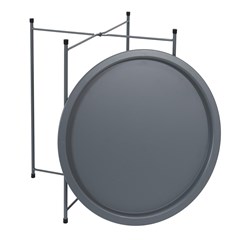 Round Multi-Purpose Garden Table - Grey