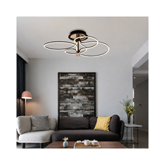 36W LED Designer Lamp – Gold Plated & Black