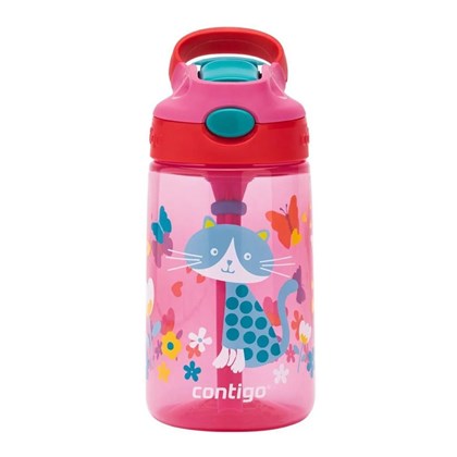 Kids Bottle Easy Clean 14oz Cherry Cat