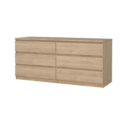 Naia Double Dresser 6 Drawers Jackson Hickory