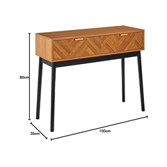 Console Table – Brown Black