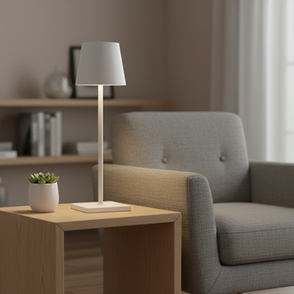 Portable Table Lamp White