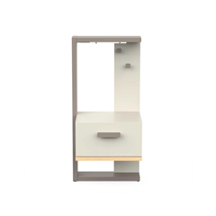 Children's Bedside Table – Beige & Grey