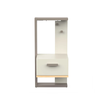 Children's Bedside Table – Beige & Grey