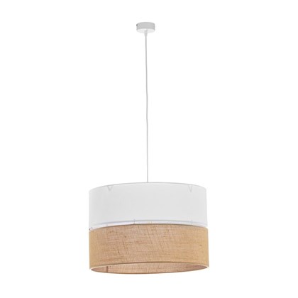 Pendant Lamp Linobianco - White & Brown