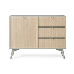 Sideboard 3 Drawers 1 Door – Herringbone Scandi & Eucalyptus