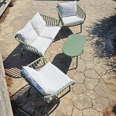Garden Sofa Set of 4 - Green