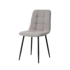 Light Grey Microfiber  Dining Chair