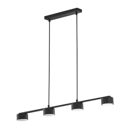 Hanging Lamp 4 Light Sources Black IP20