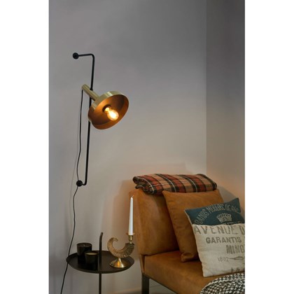 Whizz Wall Lamp 1Xe27 Gold Black
