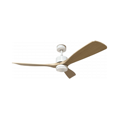 LED Ceiling Fan – White & Wood