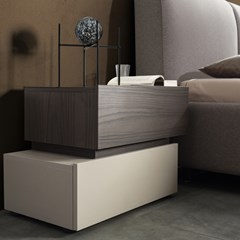 Bedroom Set - Cashmere Dark & Walnut Finish
