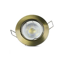GU10 Fitting Round Movable Gold