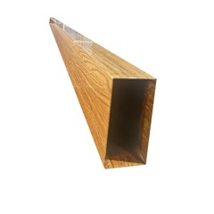 Outdoor Aluminum Tube - Light Walnut