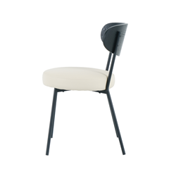 Dining Chair - Black and Beige