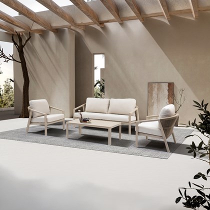 Alumium Sofa Set – Matt Camel & Beige