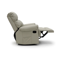 Manual Recliner Chair  92x90x105cm - Light Grey